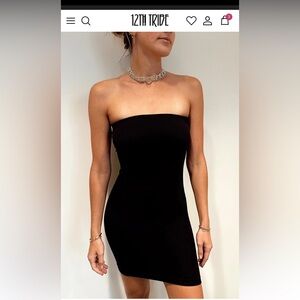 NWT 12th Tribe Norma Black Strapless Under Dress